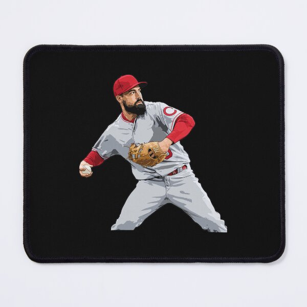 Item preview, Professional Baseball Pitcher Red Motion Art designed and sold by ChemiCrocheting.