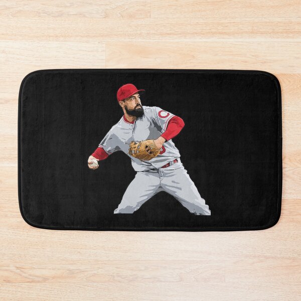 Item preview, Professional Baseball Pitcher Red Motion Art designed and sold by ChemiCrocheting.