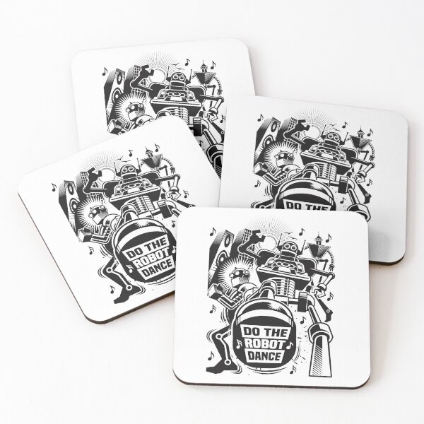 Item preview, Do The Robot Dance - Illustration of Dancing Robots  designed and sold by Vector-Artist.