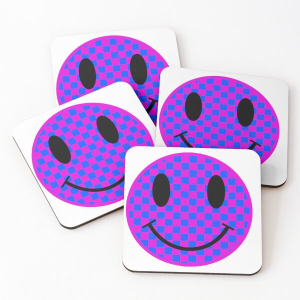 Item preview, Pink and Blue Smiley designed and sold by Medusa's Revenge Art.