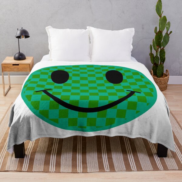 Item preview, Green and Teal Smiley designed and sold by Medusa's Revenge Art.