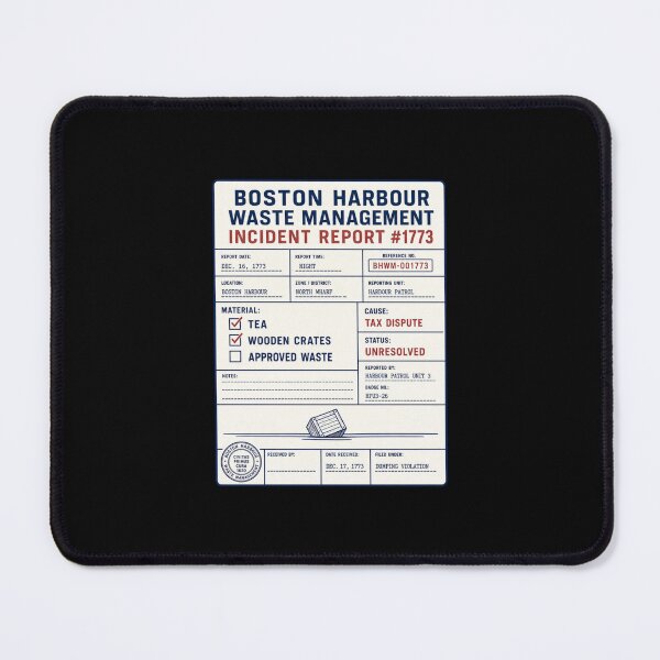 Item preview, Boston Harbour Waste Management Incident Report #1773 – Tea Party Funny History designed and sold by HROC.
