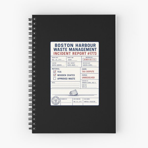Item preview, Boston Harbour Waste Management Incident Report #1773 – Tea Party Funny History designed and sold by HROC.