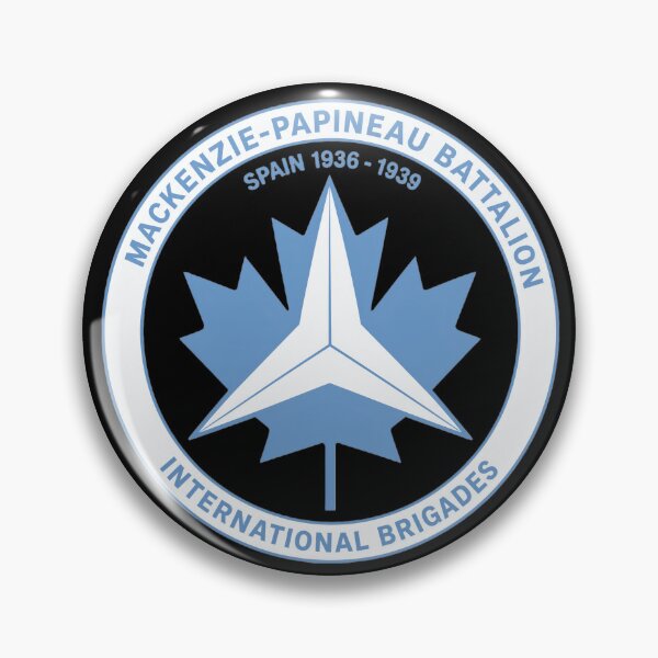 Item preview, Mackenzie Papineau Battalion International Brigades Antifascist Emblem Print designed and sold by PinUpPizzazz.