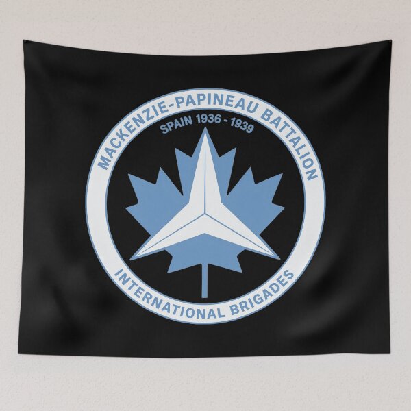 Item preview, Mackenzie Papineau Battalion International Brigades Antifascist Emblem Print designed and sold by PinUpPizzazz.