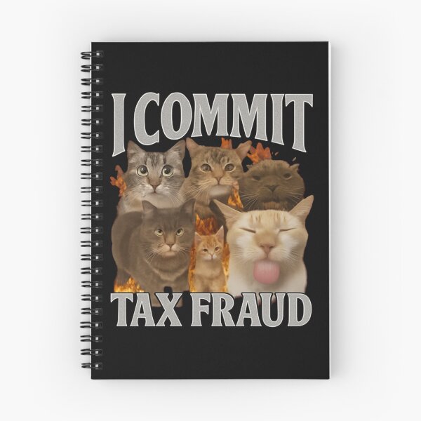 Item preview, I Commit Tax Fraud Funny Cat Meme Bootleg designed and sold by HASLNA-KHOHA.