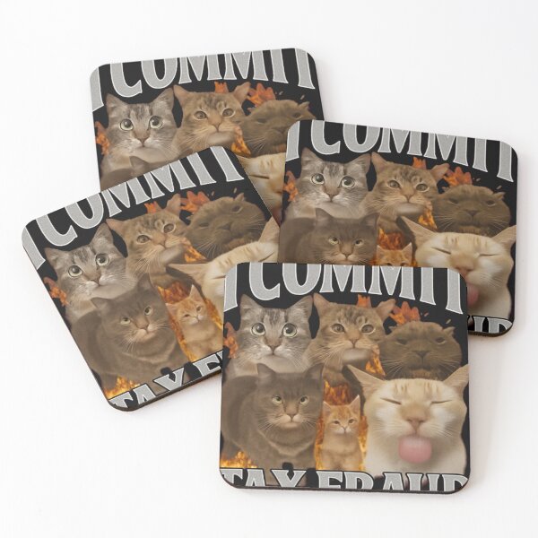 Item preview, I Commit Tax Fraud Funny Cat Meme Bootleg designed and sold by HASLNA-KHOHA.