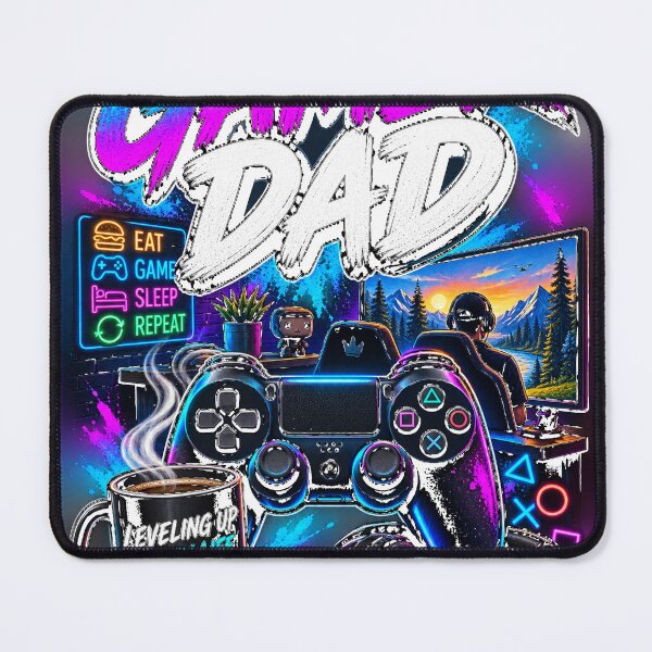 Item preview, Gamer Dad Leveling Up Family Life designed and sold by JANAWIYSTUDIO.