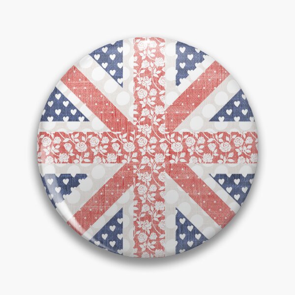 Item preview, Pink Union Jack Patchwork Girly British Flag  designed and sold by TackyTime.