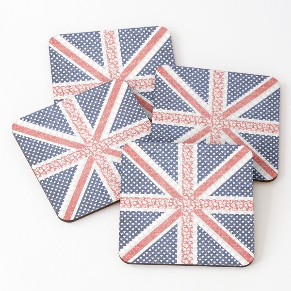 Item preview, Pink Union Jack Patchwork Girly British Flag  designed and sold by TackyTime.