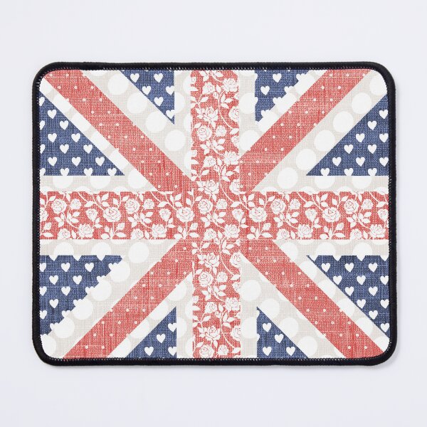 Item preview, Pink Union Jack Patchwork Girly British Flag designed and sold by TackyTime.