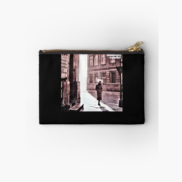 Item preview, Person In Trench Coat Walking Down Old City Street designed and sold by masphie.