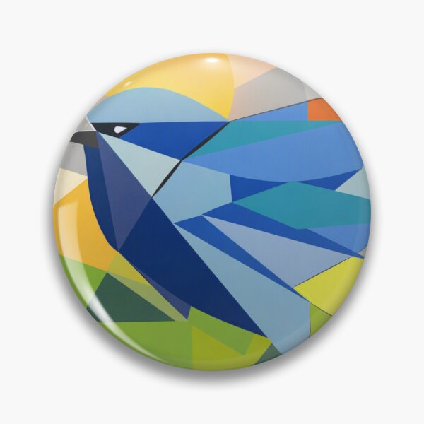 Item preview, Geometric Blue Wren with Sunlight designed and sold by WildPaletteMM.