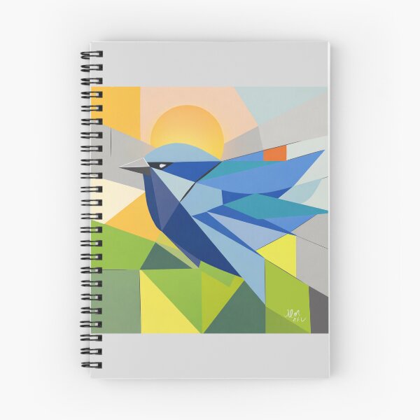 Item preview, Geometric Blue Wren with Sunlight designed and sold by WildPaletteMM.