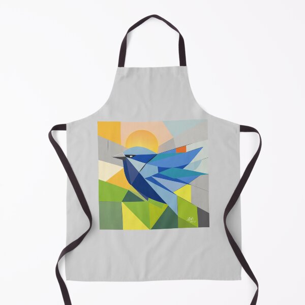 Item preview, Geometric Blue Wren with Sunlight designed and sold by WildPaletteMM.