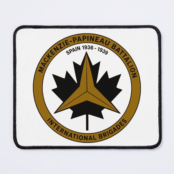 Item preview, Mackenzie Papineau Battalion International Brigades Antifascist Emblem Print designed and sold by PinUpPizzazz.