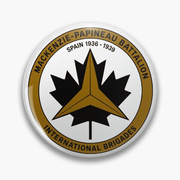 Item preview, Mackenzie Papineau Battalion International Brigades Antifascist Emblem Print designed and sold by PinUpPizzazz.