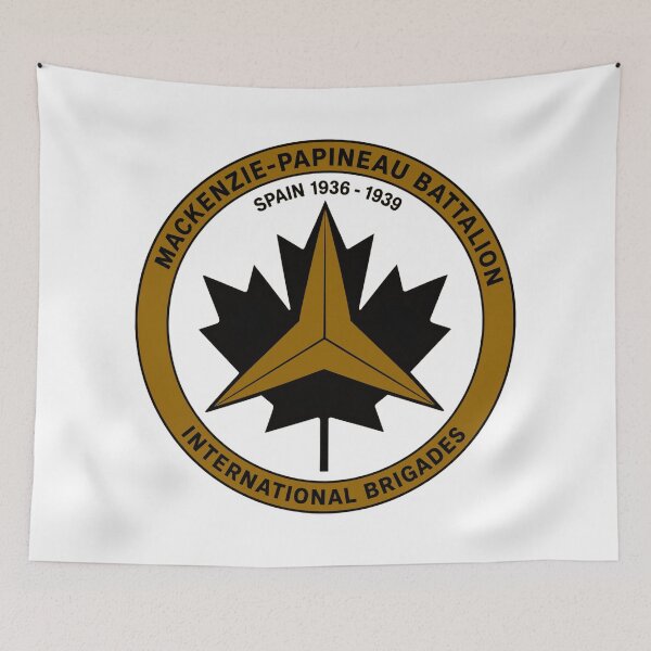 Item preview, Mackenzie Papineau Battalion International Brigades Antifascist Emblem Print designed and sold by PinUpPizzazz.