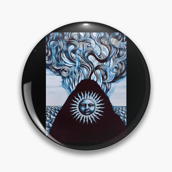 Item preview, Surreal Sun Face On Mountain Peak With Wavy Clouds designed and sold by Pearto.
