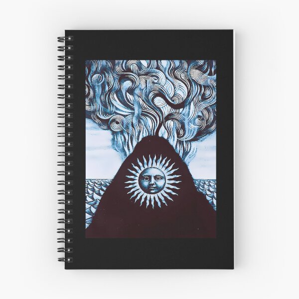 Item preview, Surreal Sun Face On Mountain Peak With Wavy Clouds designed and sold by Pearto.