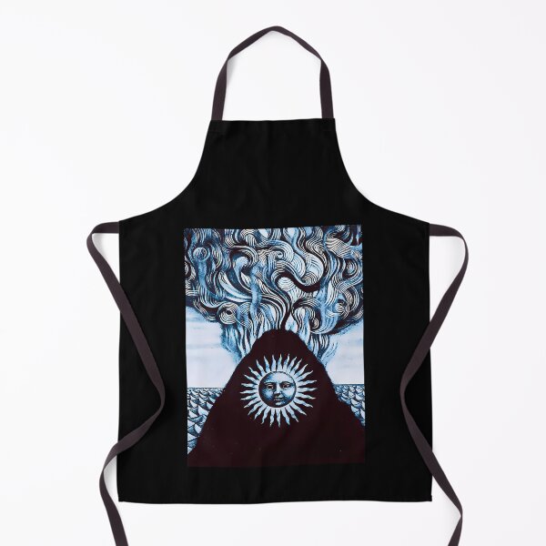 Item preview, Surreal Sun Face On Mountain Peak With Wavy Clouds designed and sold by Pearto.
