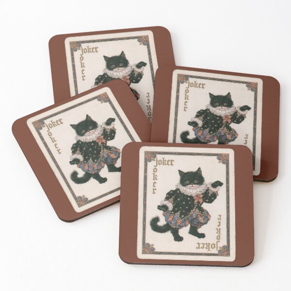 Item preview, Joker Cat – Vintage Playing Card designed and sold by AL Gothic Whimsy.