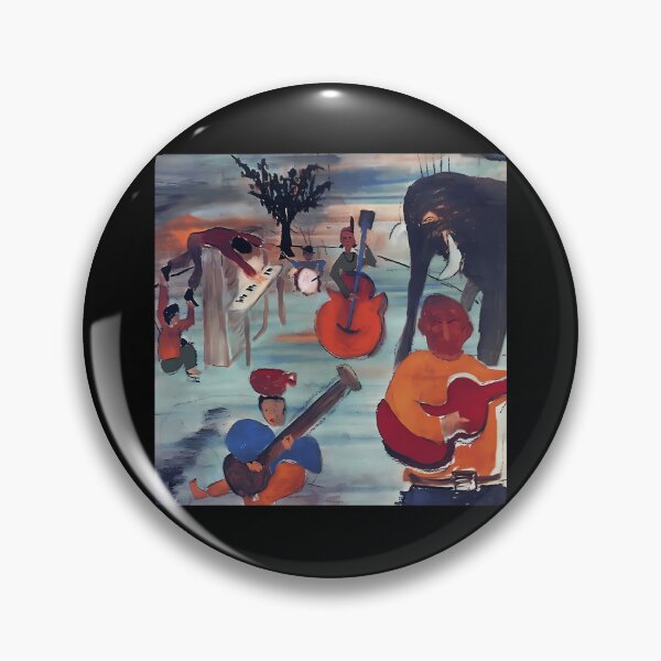 Item preview, Surreal Expressionist Painting Of Musicians And Elephant designed and sold by Pearto.