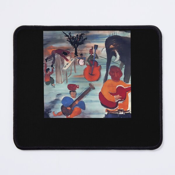 Item preview, Surreal Expressionist Painting Of Musicians And Elephant designed and sold by Pearto.
