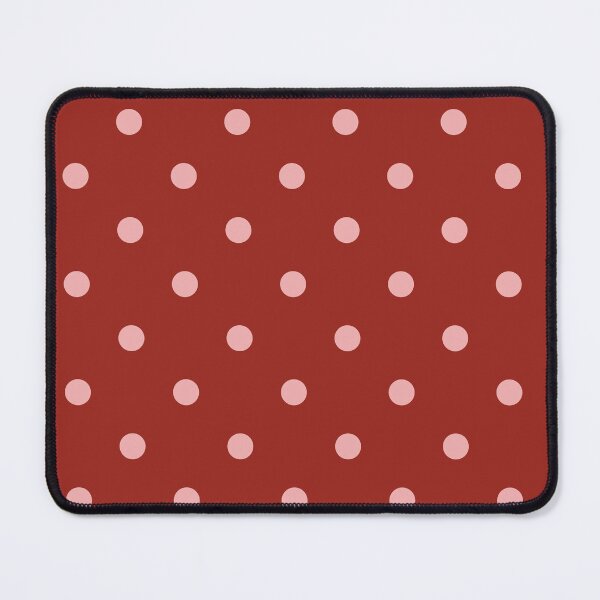 Item preview, Rust Red and Soft Pink Polka Dots | Retro Pink Dots on Terracotta Pattern | Vintage Autumn Red and Pink Dots Pattern | Retro Cherry Cola and Pink Lemonade Polka Dot Seamless Pattern designed and sold by VivaFy.