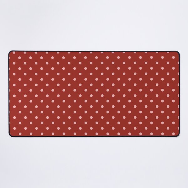 Item preview, Rust Red and Soft Pink Polka Dots | Retro Pink Dots on Terracotta Pattern | Vintage Autumn Red and Pink Dots Pattern | Retro Cherry Cola and Pink Lemonade Polka Dot Seamless Pattern designed and sold by VivaFy.