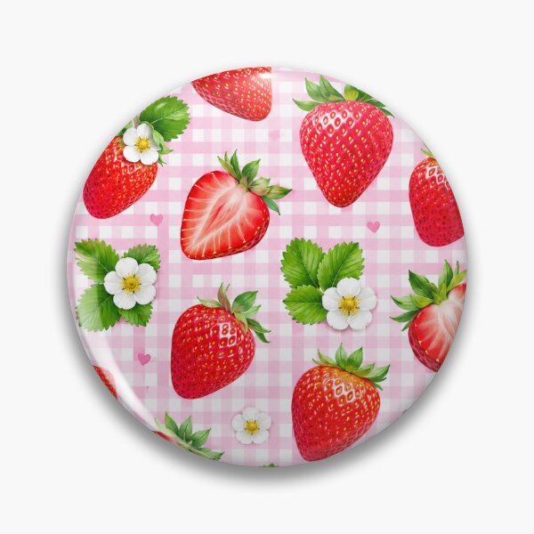 Item preview, Pink Plaid Strawberries designed and sold by GoodVibesGraphix.