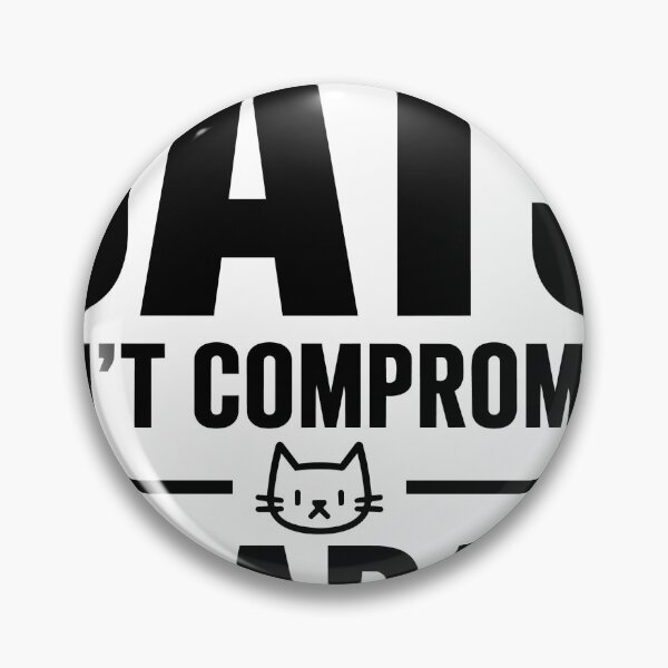 Item preview, Cats Don't Compromise We Adapt - Bold Typography Cat Quote designed and sold by medicalkinoko.