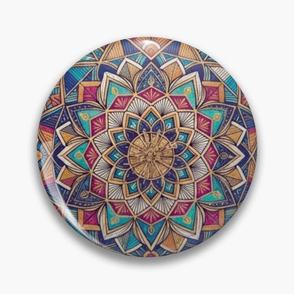 Item preview,  Colorful Intricate Geometric Mandala Pattern Art designed and sold by ArtivoNest.