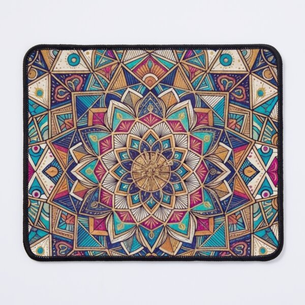 Item preview, Colorful Intricate Geometric Mandala Pattern Art designed and sold by ArtivoNest.