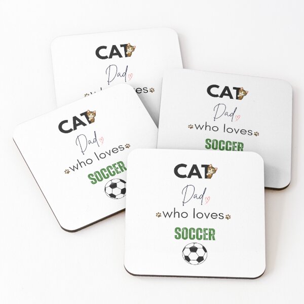 Item preview, Cat Dad Who Loves Soccer designed and sold by PawFitt.