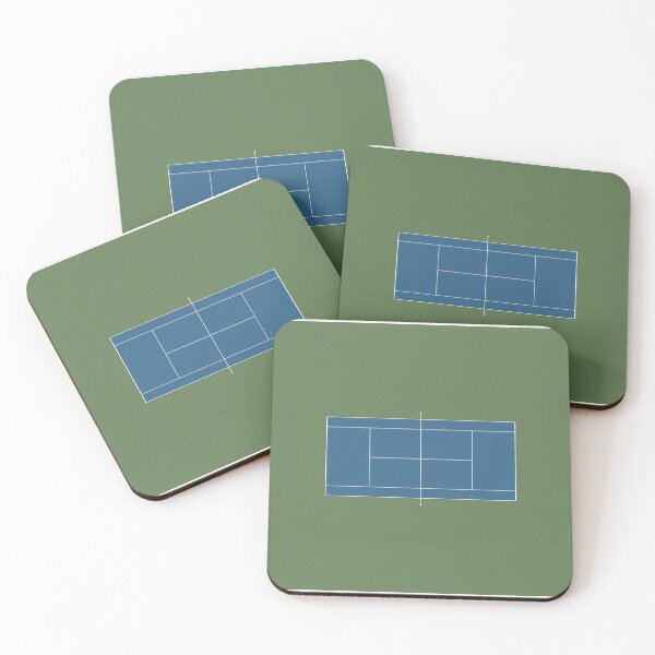 Item preview, New York Tennis Court Blue Hard Court Art designed and sold by plentifly.