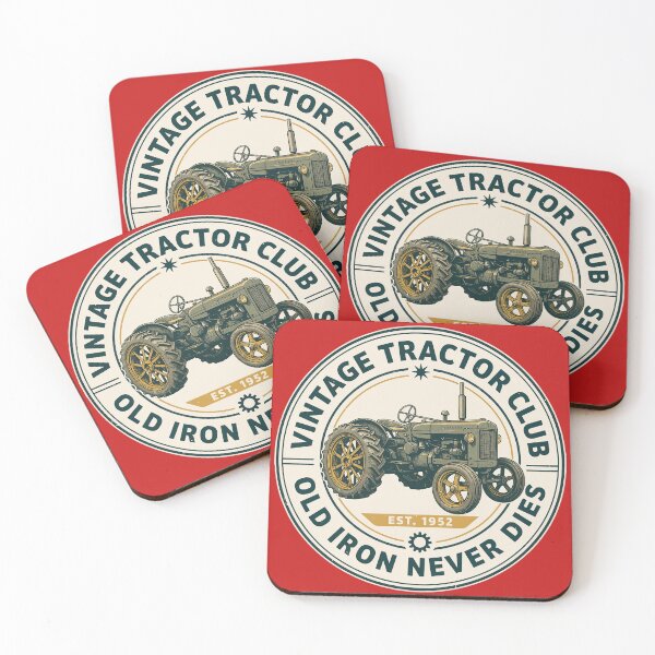 Item preview, Old Tractor Club Vintage Antique Farm Machinery Retro Design designed and sold by Mahilis.