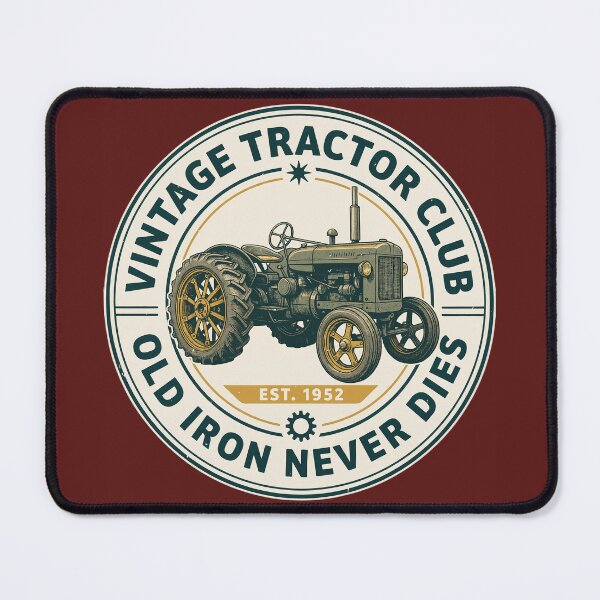 Item preview, Old Tractor Club Vintage Antique Farm Machinery Retro Design designed and sold by Mahilis.