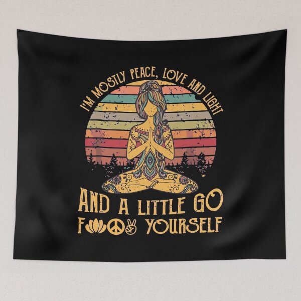 Item preview, Mostly Peace Love Light And Go F Yourself  designed and sold by Vanheline.