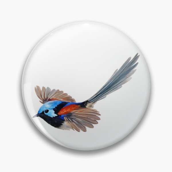 Item preview, Variegated Fairy-Wren in Flight: Painted Fairy-Wren designed and sold by Jaruart.