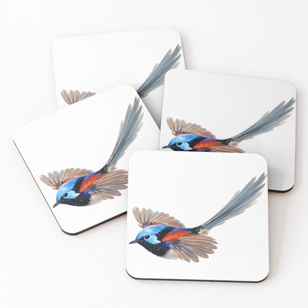 Item preview, Variegated Fairy-Wren in Flight: Painted Fairy-Wren designed and sold by Jaruart.