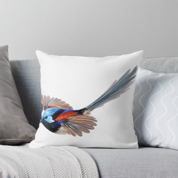 Item preview, Variegated Fairy-Wren in Flight: Painted Fairy-Wren designed and sold by Jaruart.