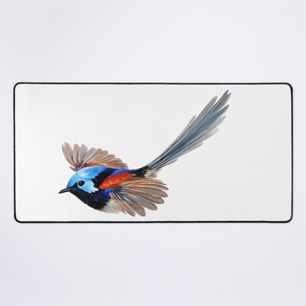 Item preview, Variegated Fairy-Wren in Flight: Painted Fairy-Wren designed and sold by Jaruart.