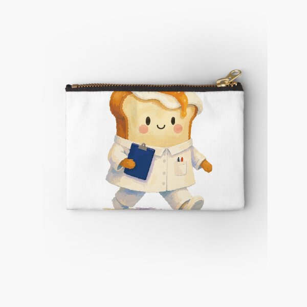 Item preview, Bread Nurse - Cute Toast Character in Scrubs Illustration designed and sold by medicalkinoko.