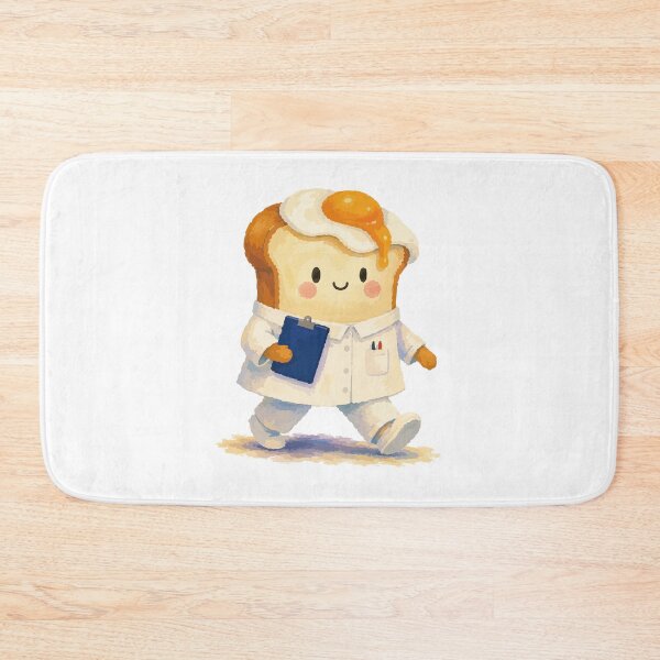 Item preview, Bread Nurse - Cute Toast Character in Scrubs Illustration designed and sold by medicalkinoko.