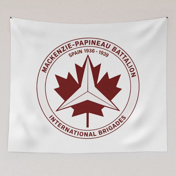 Item preview, Mackenzie Papineau Battalion International Brigades Antifascist Emblem Print designed and sold by PinUpPizzazz.