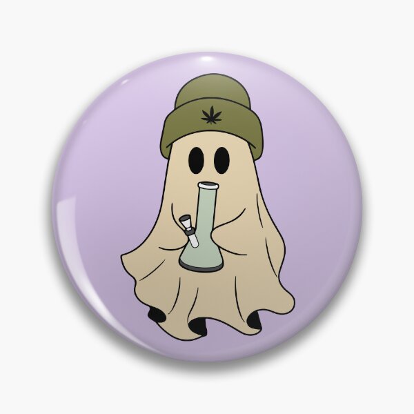 Item preview, Too High to Haunt - Ghost with a Bong Stoner Halloween designed and sold by Cannaxes Studio.