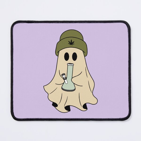 Item preview, Too High to Haunt - Ghost with a Bong Stoner Halloween designed and sold by Cannaxes Studio.