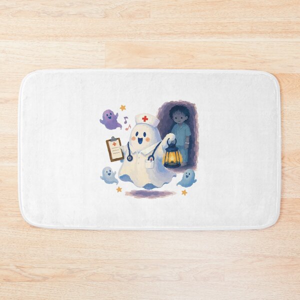 Item preview, Ghosts Aren't Scary - Agitated Patients Are Nurse Humor Illustration designed and sold by medicalkinoko.