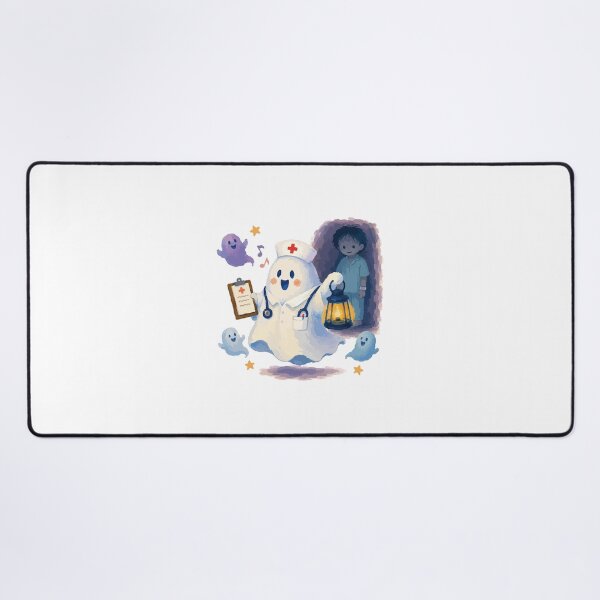 Item preview, Ghosts Aren't Scary - Agitated Patients Are Nurse Humor Illustration designed and sold by medicalkinoko.